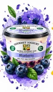 Blueberry gourmet yoghurt